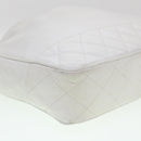 CHANEL Chain Shoulder Bag Lamb Skin White CC Auth yk6254-17