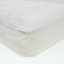 CHANEL Chain Shoulder Bag Lamb Skin White CC Auth yk6254-18