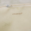 CHANEL Chain Shoulder Bag Lamb Skin White CC Auth yk6254-19