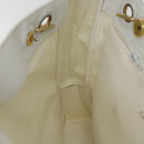 CHANEL Chain Shoulder Bag Lamb Skin White CC Auth yk6254-22