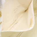 CHANEL Chain Shoulder Bag Lamb Skin White CC Auth yk6254-13