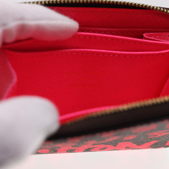 LOUIS VUITTON Monogram Graffiti Zippy Coin Purse Pink LV Auth yk6370V