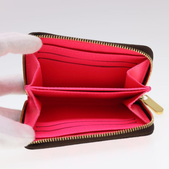 LOUIS VUITTON Monogram Graffiti Zippy Coin Purse Pink LV Auth yk6370V
