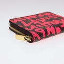 LOUIS VUITTON Monogram Graffiti Zippy Coin Purse Pink LV Auth yk6370V-7