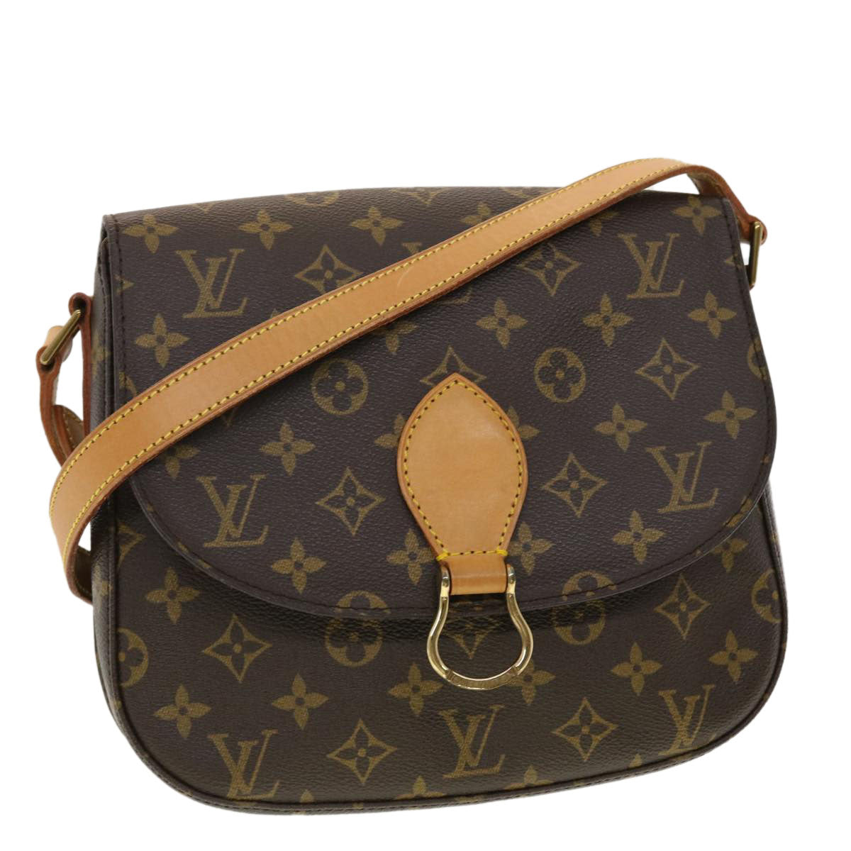 LOUIS VUITTON Monogram Saint Cloud GM Shoulder Bag M51242 LV Auth yk6433