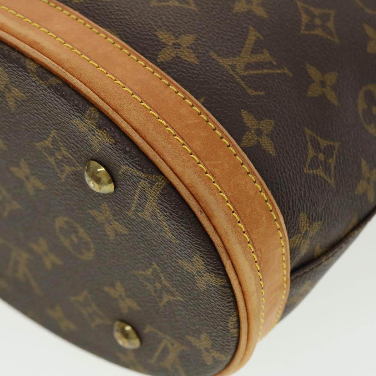 LOUIS VUITTON Monogram Bucket PM Shoulder Bag M42238 LV Auth yk6456