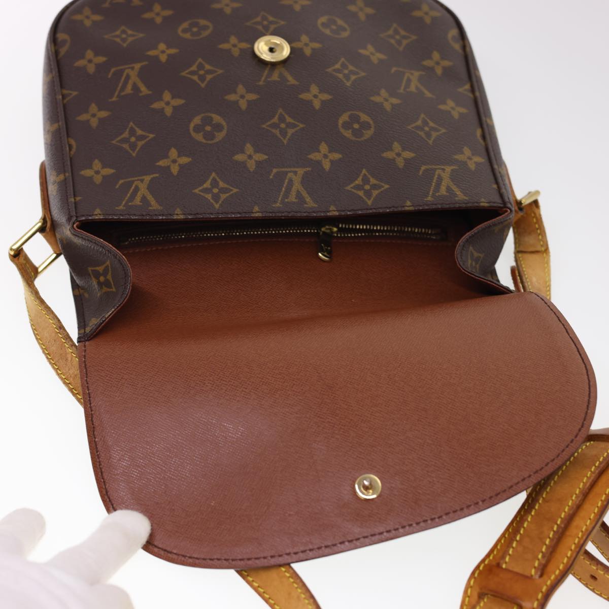 LOUIS VUITTON Monogram Saint Cloud GM Shoulder Bag M51242 LV Auth yk6497