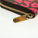 LOUIS VUITTON Monogram Graffiti Zippy Coin Purse Fuchsia M93707 LV Auth yk6630V-7