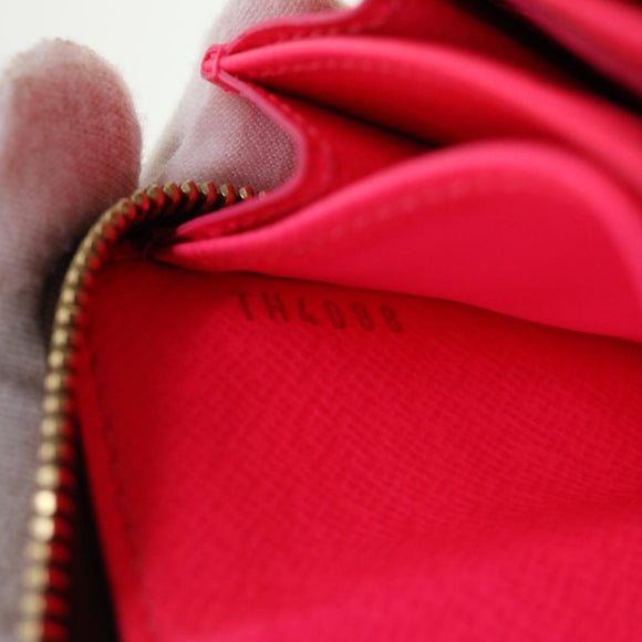 LOUIS VUITTON Monogram Graffiti Zippy Coin Purse Fuchsia M93707 LV Auth yk6630V