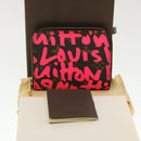 LOUIS VUITTON Monogram Graffiti Zippy Coin Purse Fuchsia M93707 LV Auth yk6630V-12