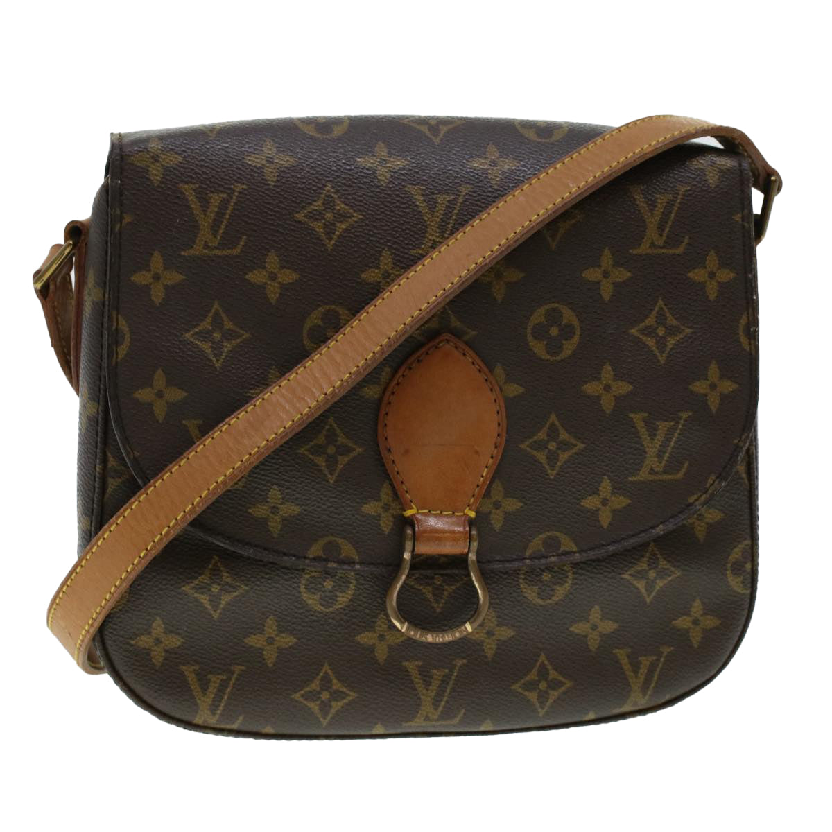 LOUIS VUITTON Monogram Saint Cloud GM Shoulder Bag M51242 LV Auth yk6761