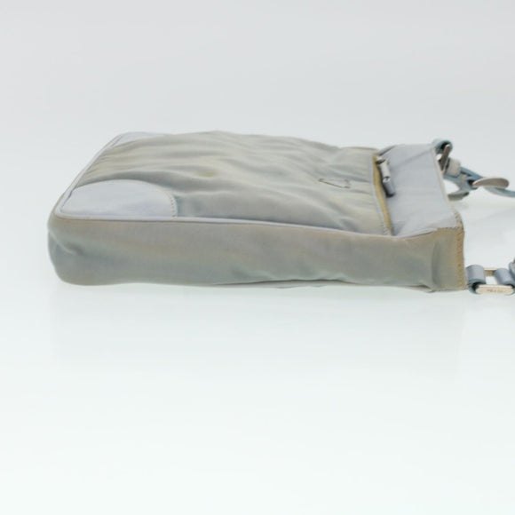 PRADA Shoulder Bag Nylon Blue Auth yk6849B