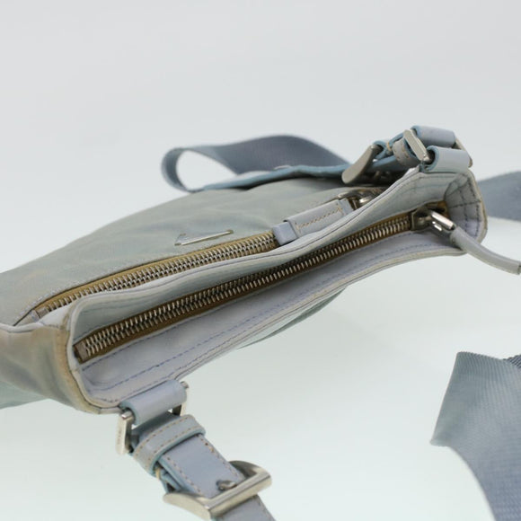 PRADA Shoulder Bag Nylon Blue Auth yk6849B