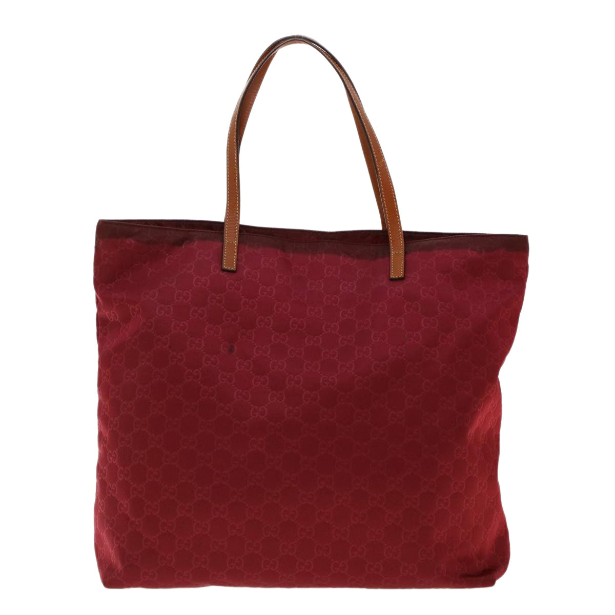 GUCCI GG Canvas Tote Bag Red 295252 Auth yk6894B - 0