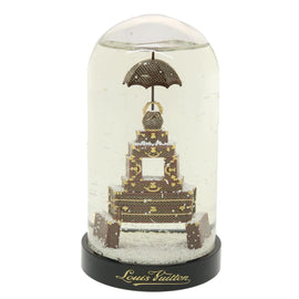 LOUIS VUITTON Trunk Tower Eiffel Tower Snow Globe Clear N99229 LV Auth yk7020S - 0