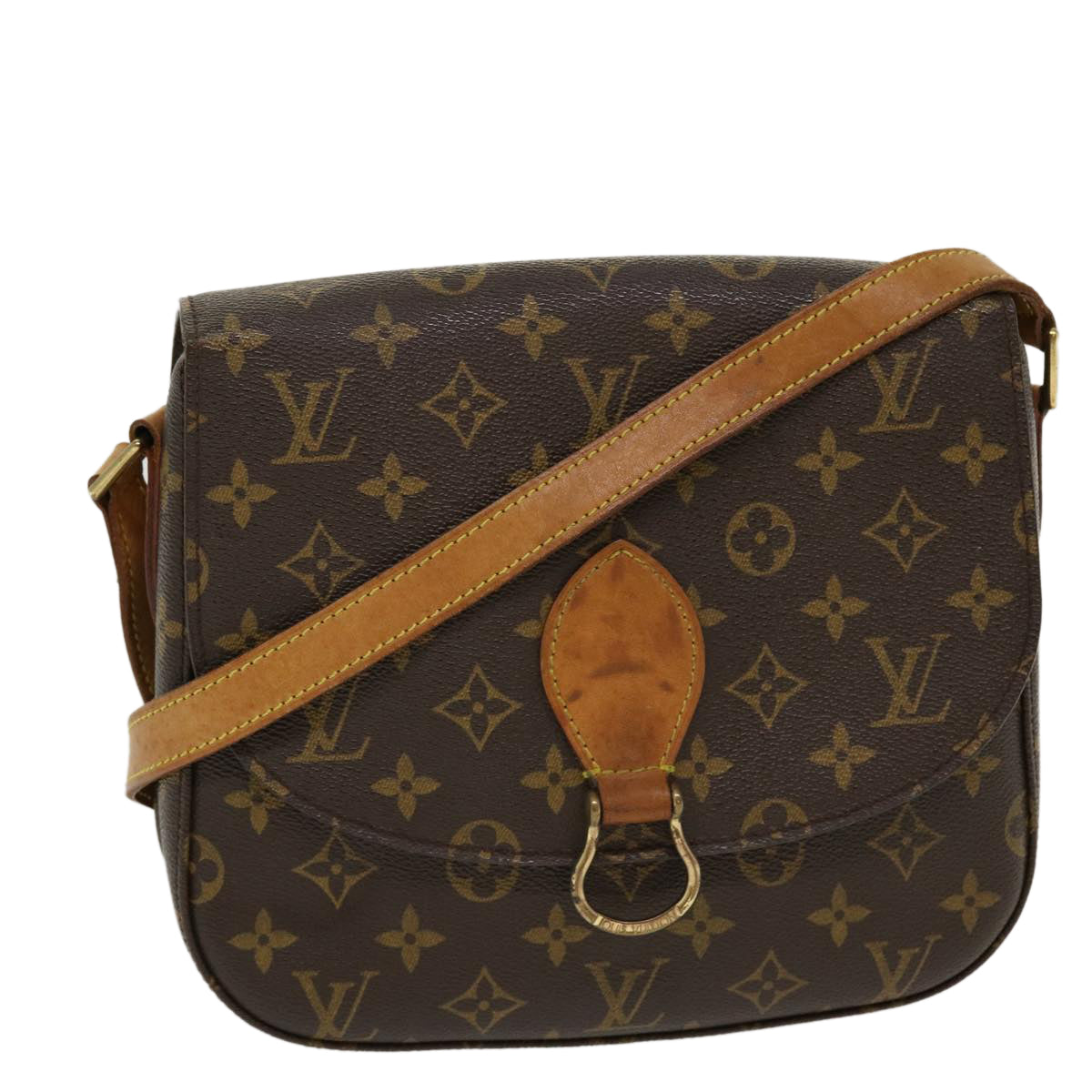 LOUIS VUITTON Monogram Saint Cloud GM Shoulder Bag M51242 LV Auth yk7069B