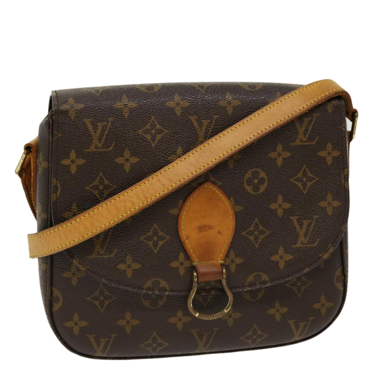 LOUIS VUITTON Monogram Saint Cloud GM Shoulder Bag M51242 LV Auth yk7080B