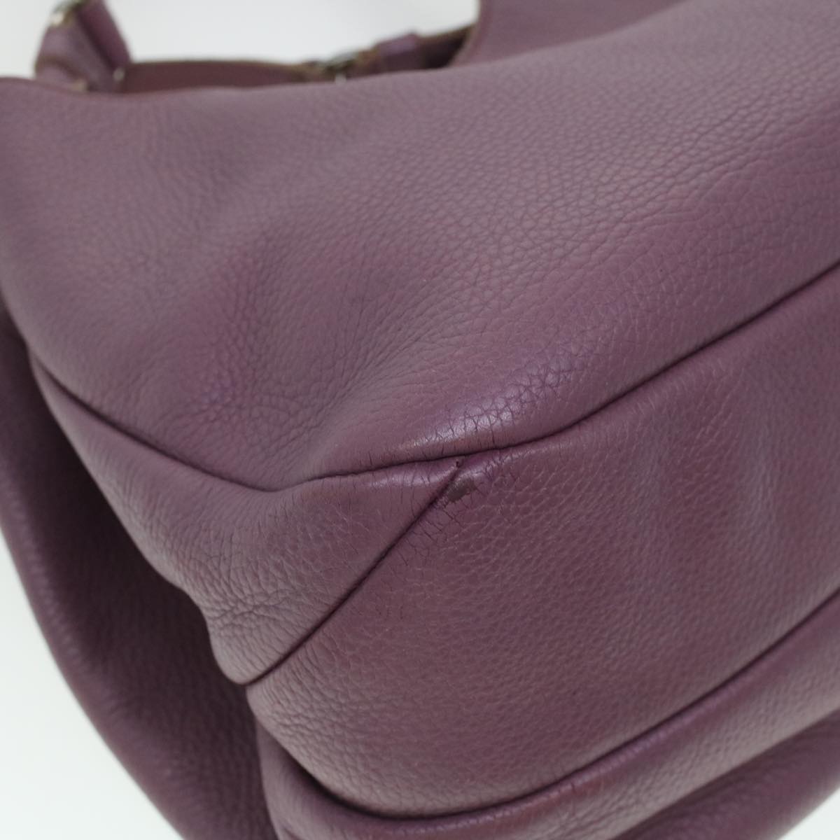BOTTEGAVENETA Shoulder Bag Leather Purple 125787 Auth yk7225