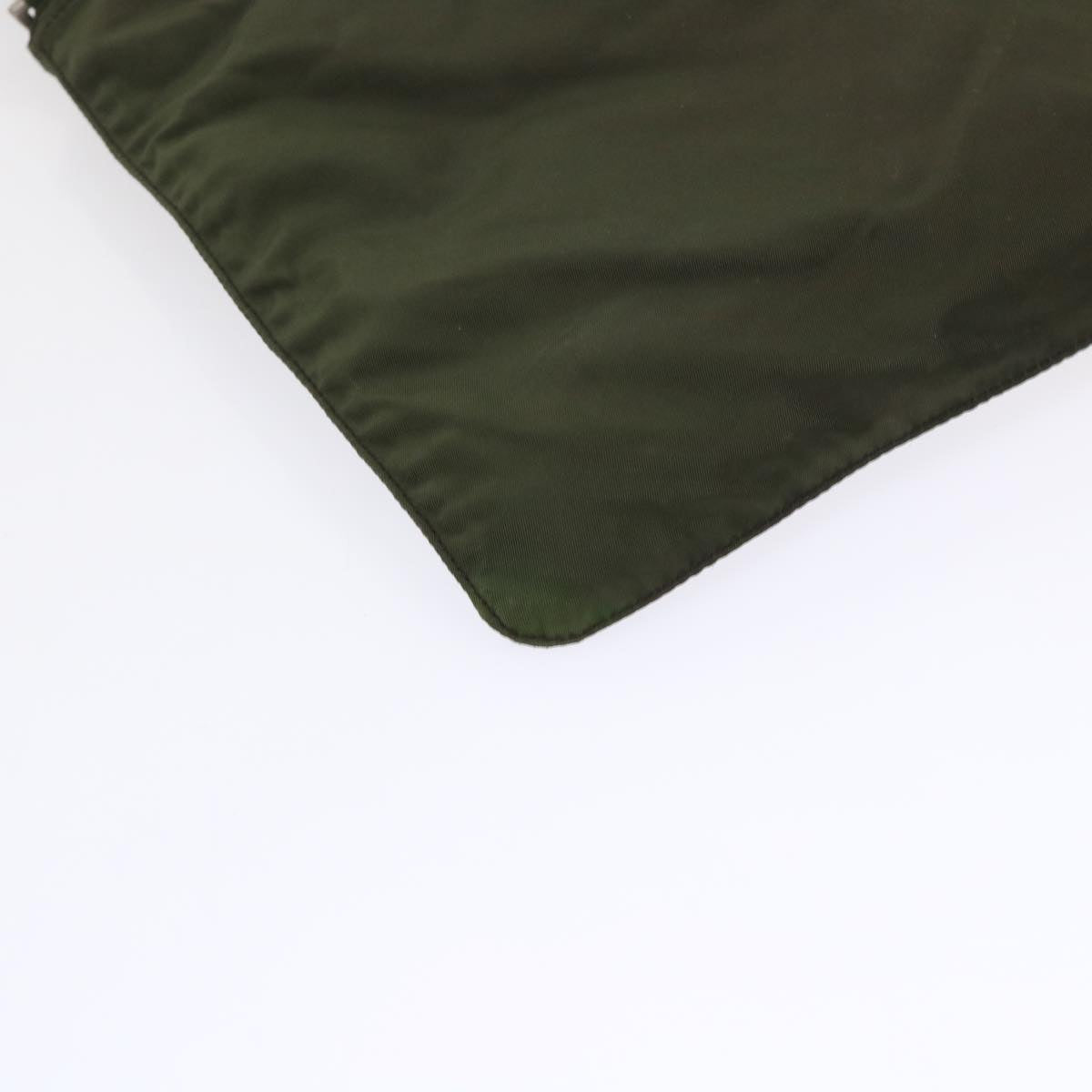 PRADA Shoulder Bag Nylon Khaki Auth yk7822B