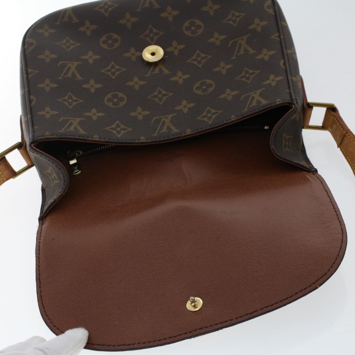 LOUIS VUITTON Monogram Saint Cloud GM Shoulder Bag M51242 LV Auth yk8103B