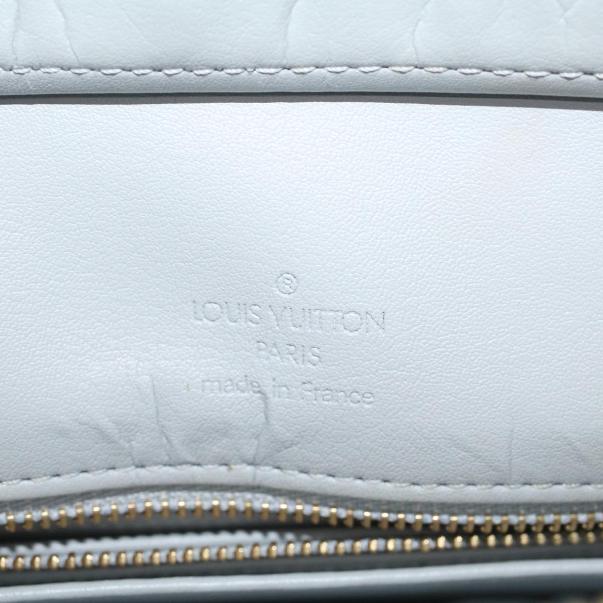 LOUIS VUITTON Monogram Vernis Houston Hand Bag Gris M91053 LV Auth yk8181
