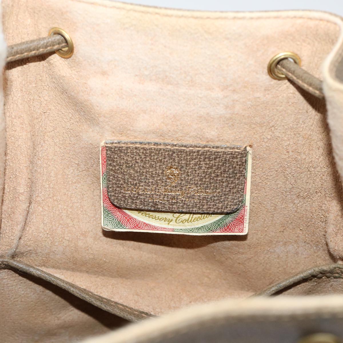 GUCCI GG Canvas Web Sherry Line Shoulder Bag Beige Green 41.02.034 Auth yk8237