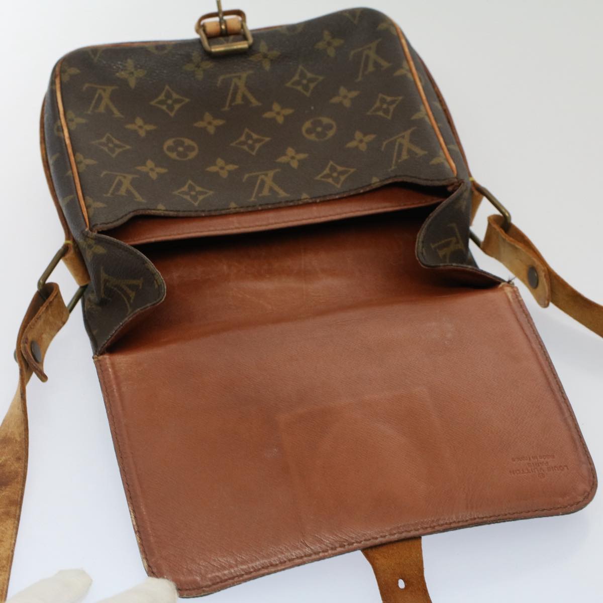 LOUIS VUITTON Monogram Cartouchiere MM Shoulder Bag M51253 LV Auth yk8271