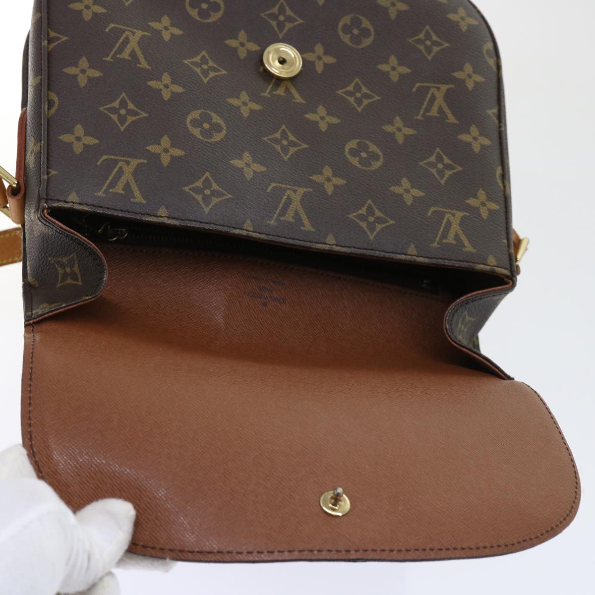 LOUIS VUITTON Monogram Saint Cloud GM Shoulder Bag M51242 LV Auth yk8382B