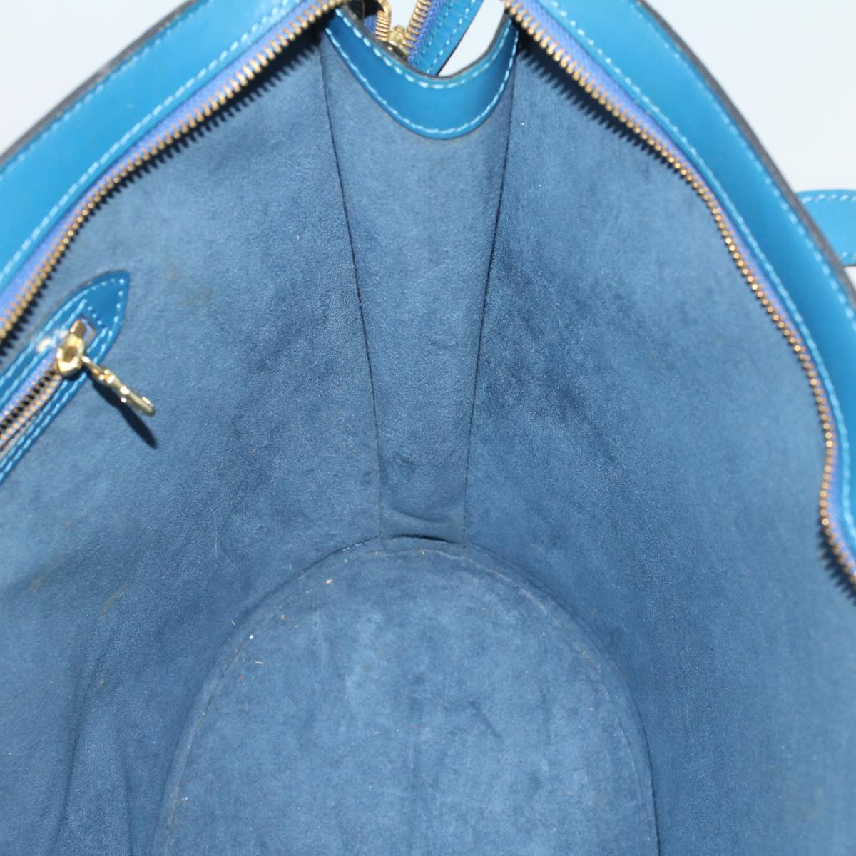 LOUIS VUITTON Epi Saint Jacques Shopping Shoulder Bag Blue M52275 LV Auth yk8438