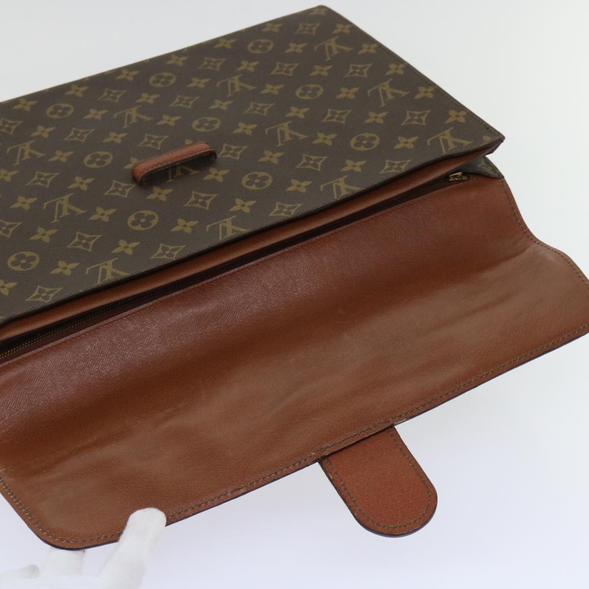 LOUIS VUITTON Monogram Posh Ministor Briefcase M53445 LV Auth yk8476