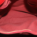 BURBERRY Nova Check Tote Bag PVC Leather Beige Red Auth yk8482-18