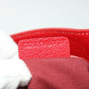 BURBERRY Nova Check Tote Bag PVC Leather Beige Red Auth yk8482-12