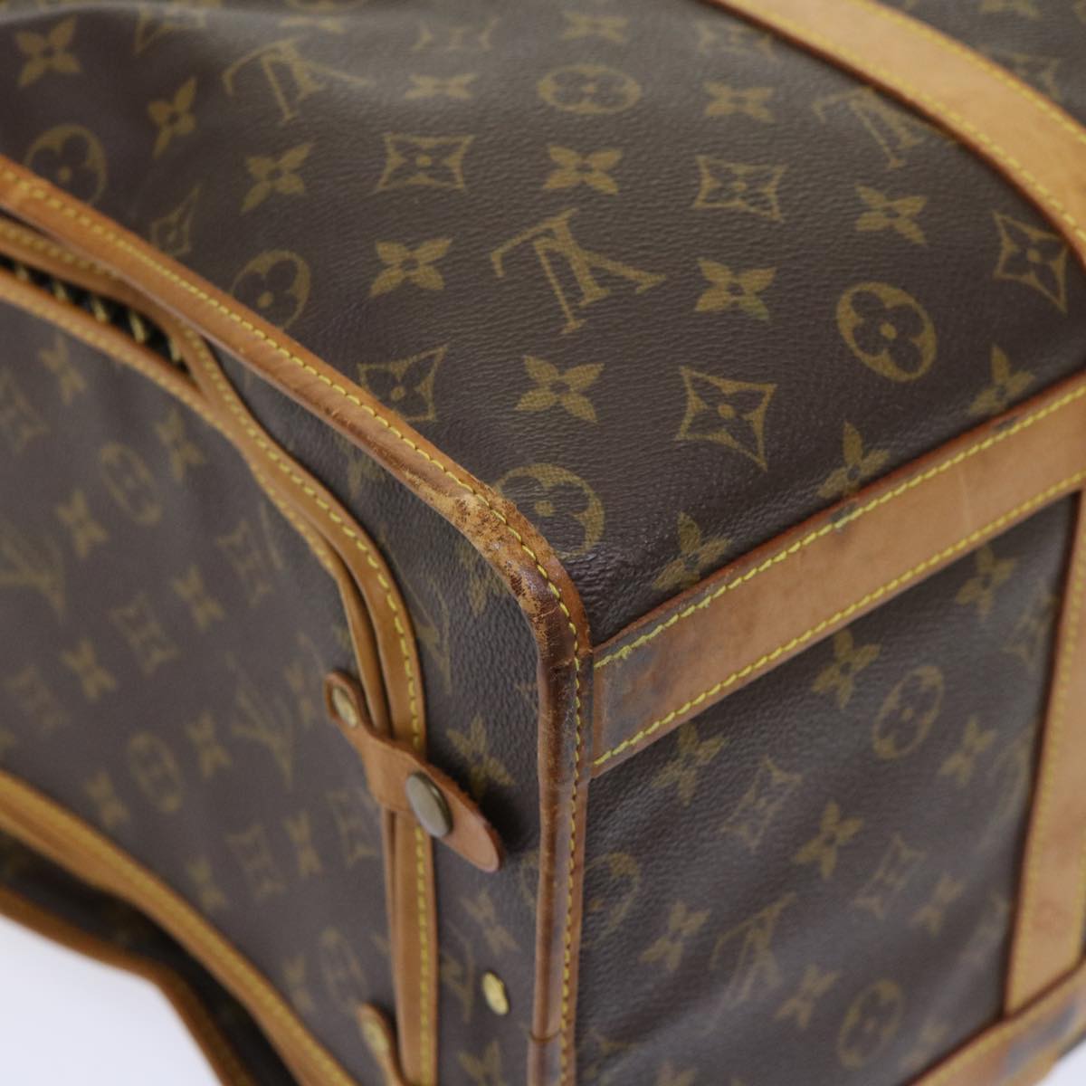 LOUIS VUITTON Monogram Sac Shan 50 Pet Carry M42021 LV Auth yk8497