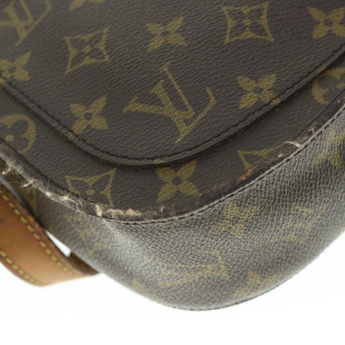 LOUIS VUITTON Monogram Saint Cloud GM Shoulder Bag M51242 LV Auth yk8580