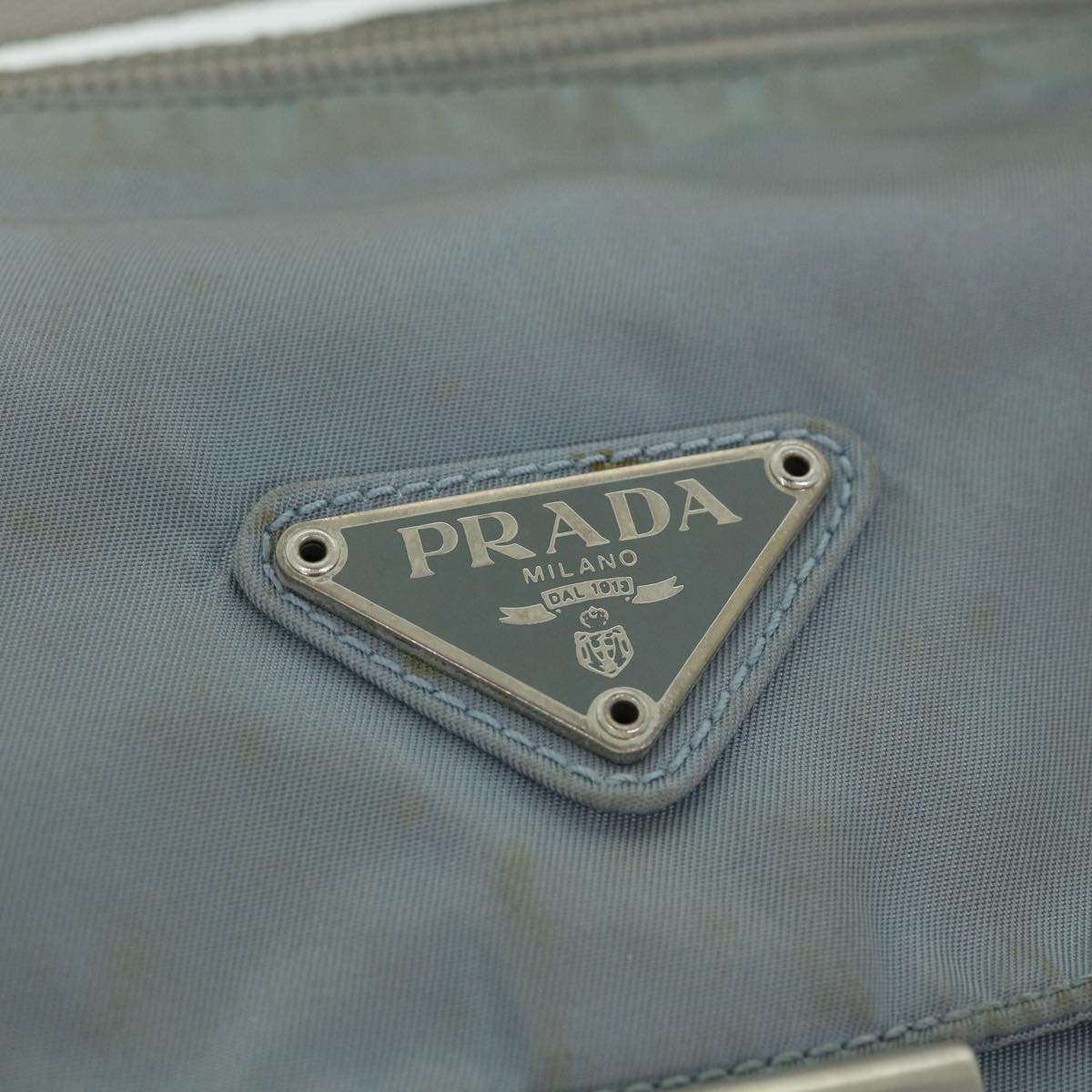 PRADA Shoulder Bag Nylon Blue Auth yk8629