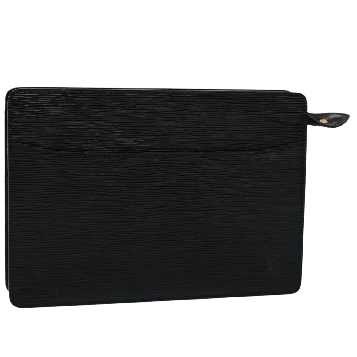 LOUIS VUITTON Epi Pochette Homme Clutch Bag Black M52522 LV Auth yk8661