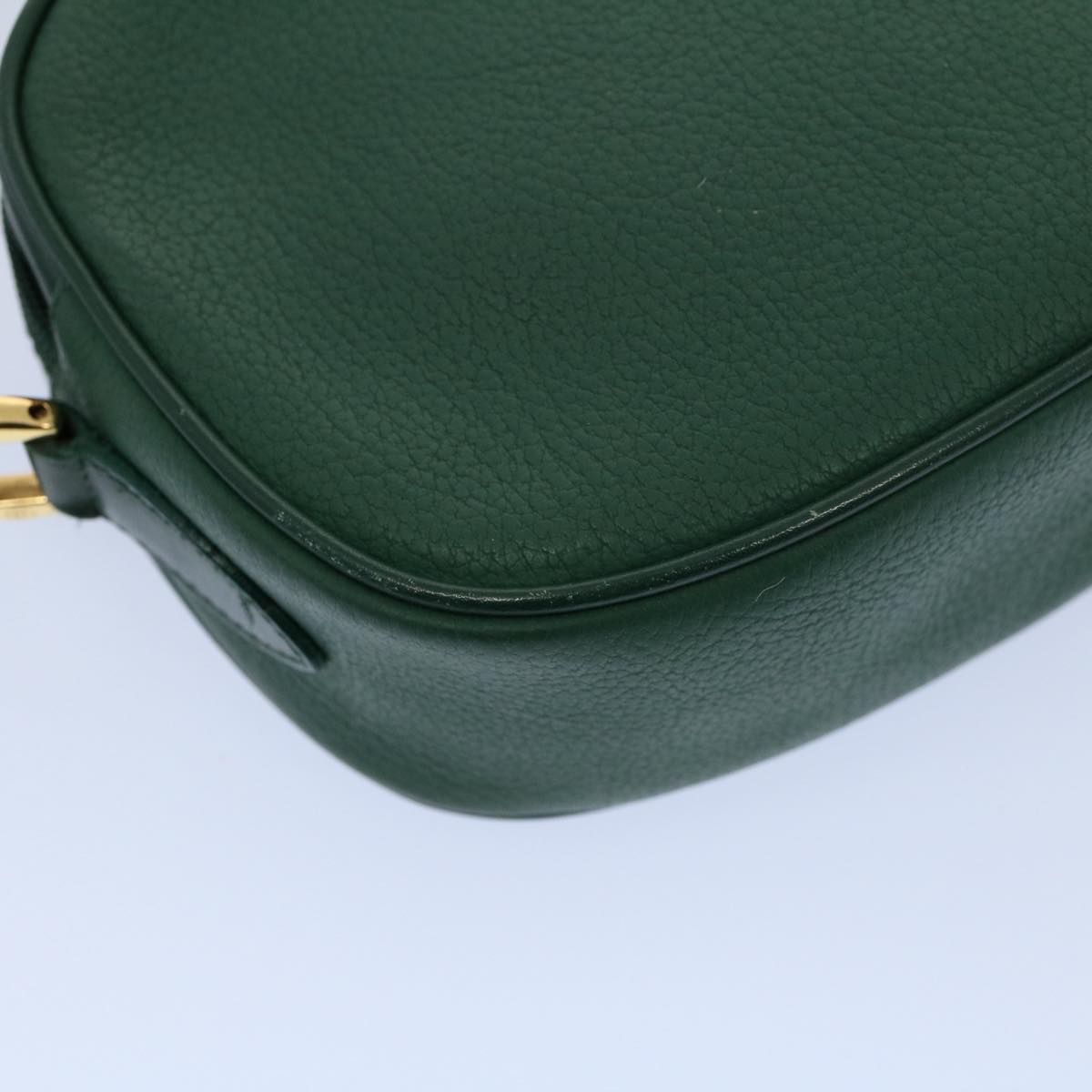 GUCCI Shoulder Bag Leather Green 007 113 0115 Auth yk8692