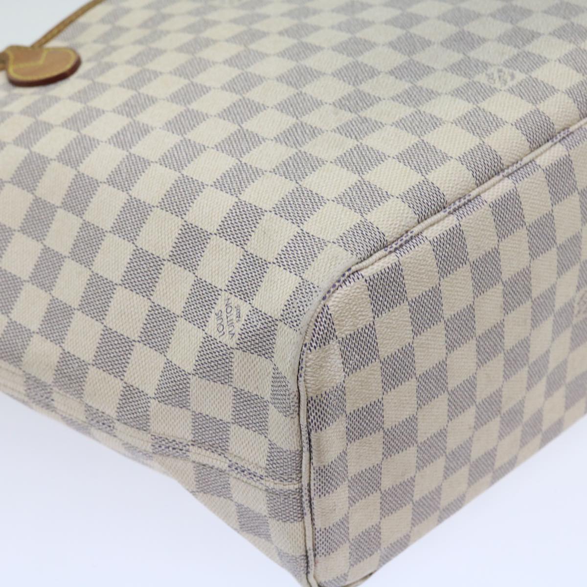 LOUIS VUITTON Damier Azur Neverfull MM Tote Bag N41605 LV Auth yk8704