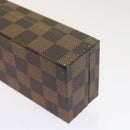 LOUIS VUITTON Damier Ebene Watch Case Trunk LV Auth yk8757SV-15