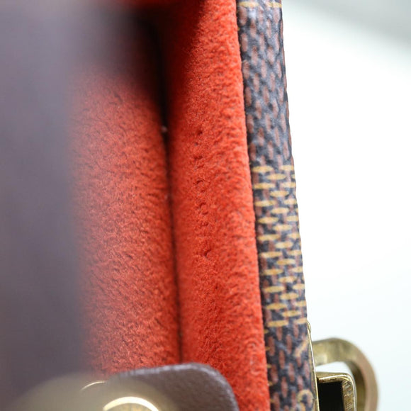 LOUIS VUITTON Damier Ebene Watch Case Trunk LV Auth yk8757SV