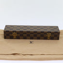 LOUIS VUITTON Damier Ebene Watch Case Trunk LV Auth yk8757SV-12