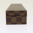 LOUIS VUITTON Damier Ebene Watch Case Trunk LV Auth yk8757SV-3