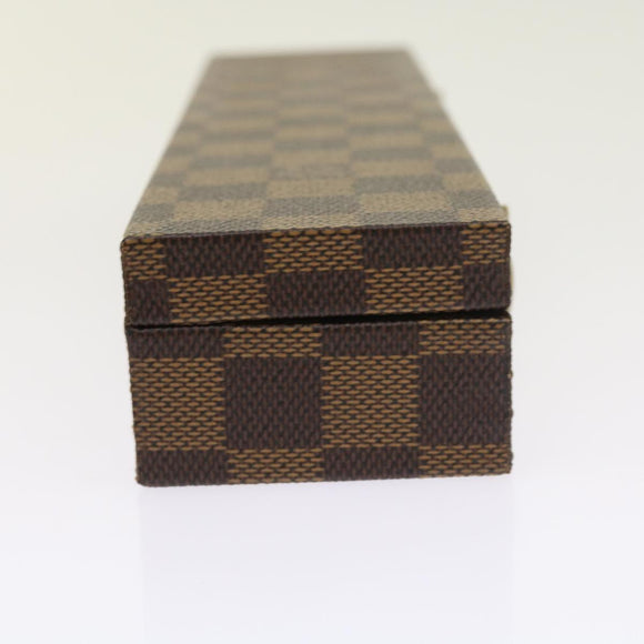 LOUIS VUITTON Damier Ebene Watch Case Trunk LV Auth yk8757SV