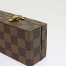 LOUIS VUITTON Damier Ebene Watch Case Trunk LV Auth yk8757SV-7