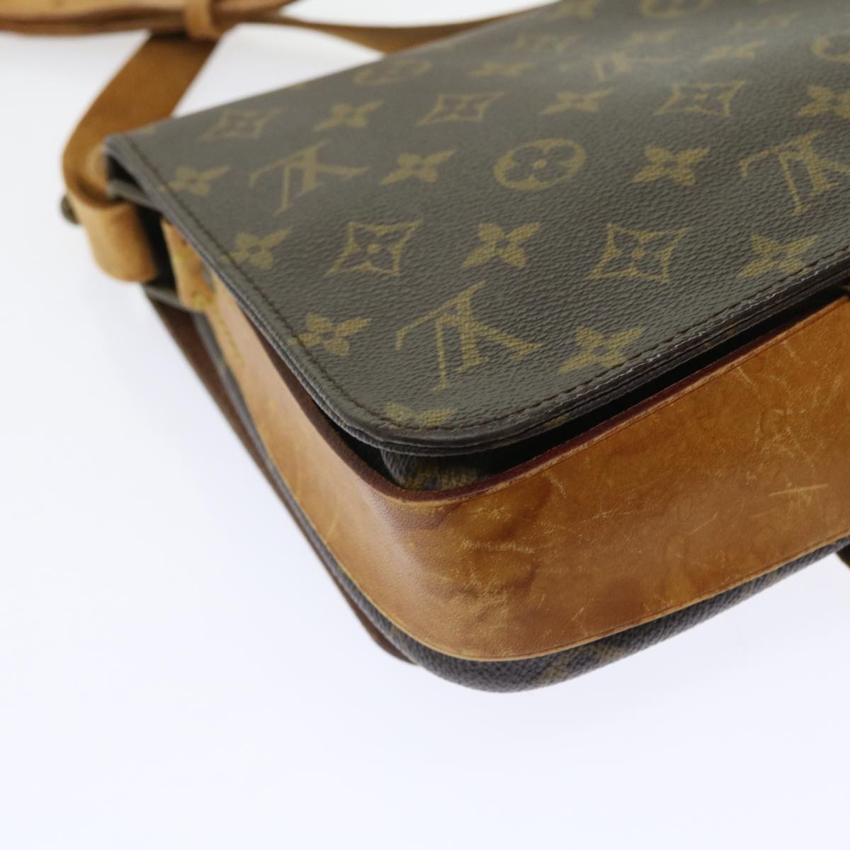 LOUIS VUITTON Monogram Cartouchiere MM Shoulder Bag M51253 LV Auth yk8832