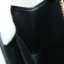 Christian Dior Trotter Canvas Chain Shoulder Bag Black Auth yk8835-17