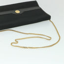 Christian Dior Trotter Canvas Chain Shoulder Bag Black Auth yk8835-7