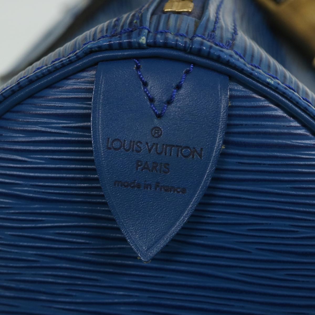 LOUIS VUITTON Epi Speedy 30 Hand Bag Toledo Blue M43005 LV Auth yk8856