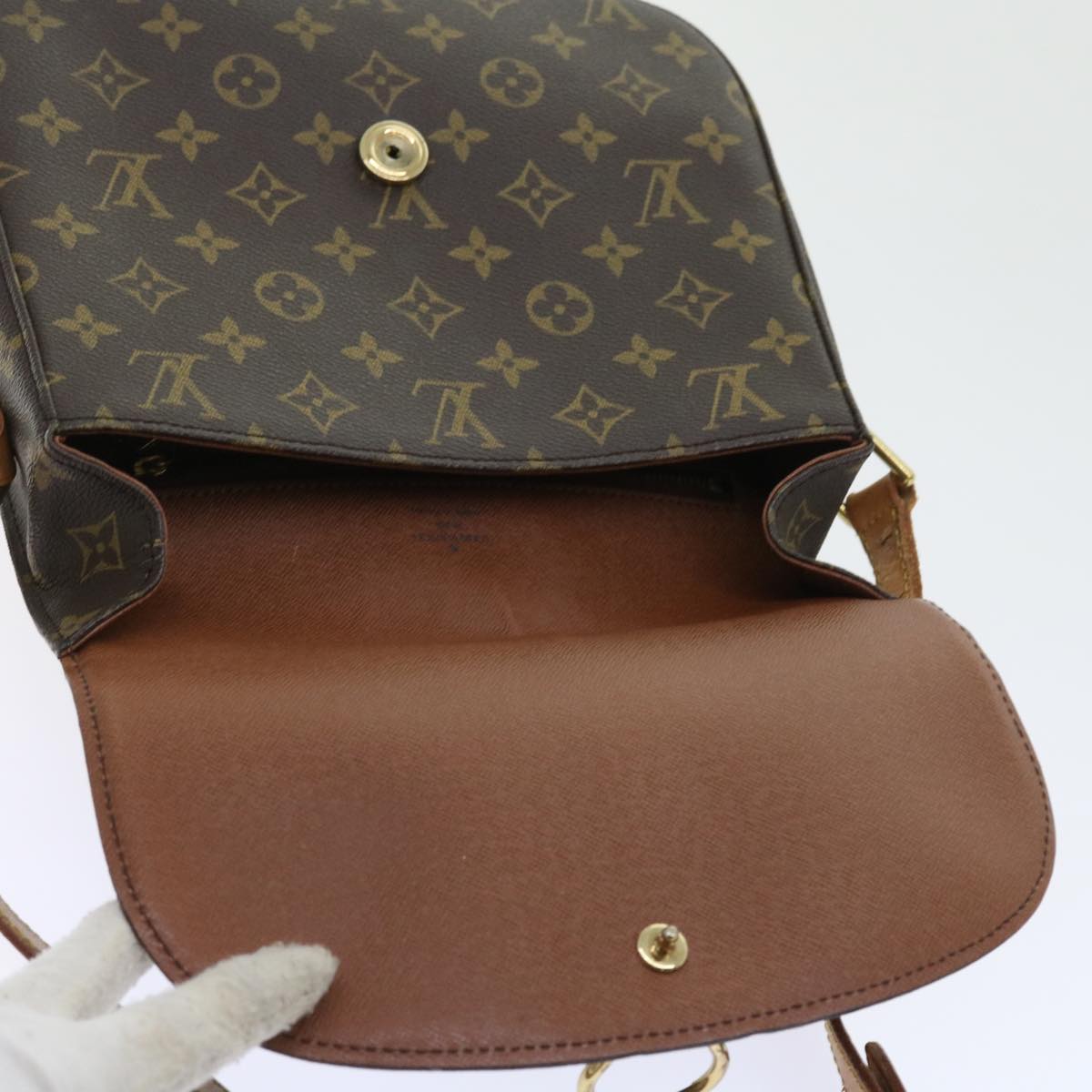 LOUIS VUITTON Monogram Saint Cloud GM Shoulder Bag M51242 LV Auth yk8877