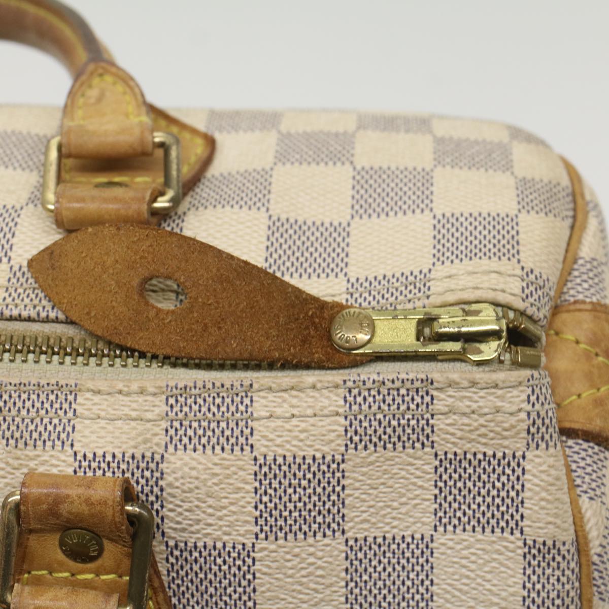 LOUIS VUITTON Damier Azur Speedy 30 Hand Bag N41533 LV Auth yk8965